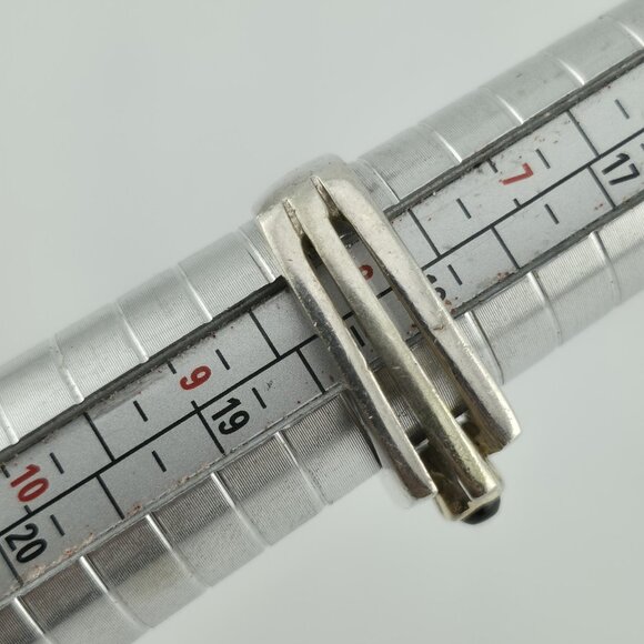 Sterling Silver Ring Mid-Century contemporary Artisan Minimalist Square Stack 8 - Picture 7 of 14